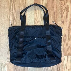 Fabletics Women's Adjustable The Modular Grip Tote Laptop Bag D-Rings Black